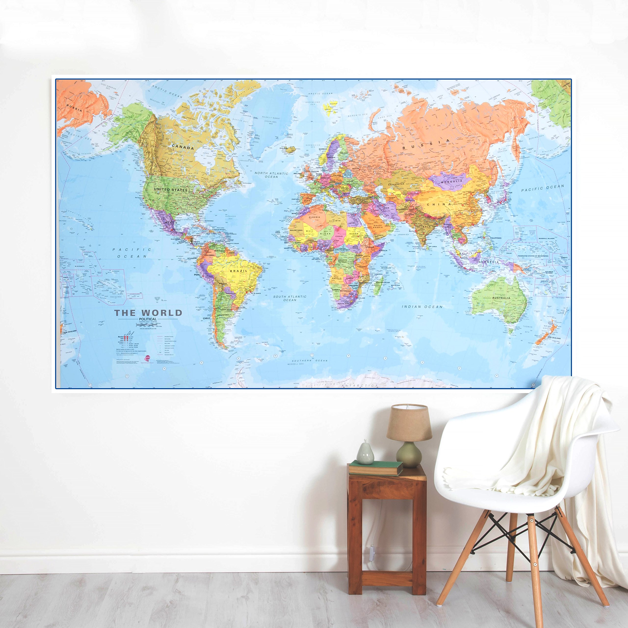 Amazon.co.jp: Giant World MegaMap 大型壁マップ WM001-492